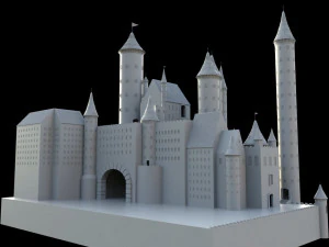 medieval castle 3D Model