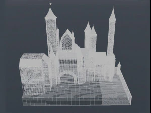 medieval castle 3D Model