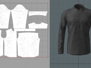 men shirt 3D Model