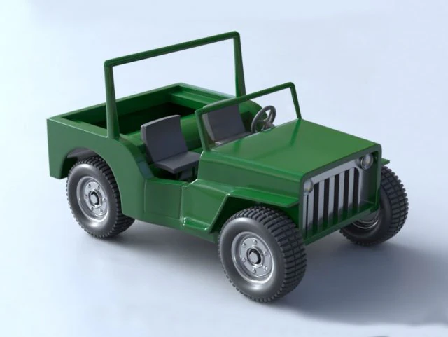 ジープ 3Dモデル .c4d .max .obj .3ds .fbx .stl .blend 