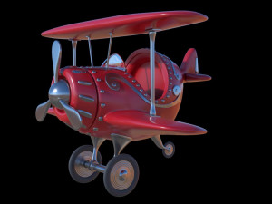 cartoon plane 3D Model