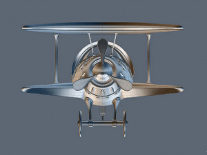 cartoon plane Model 3D