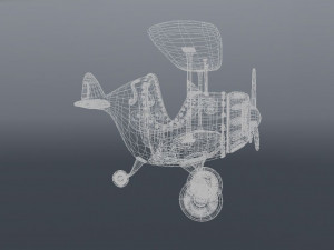 cartoon plane Model 3D