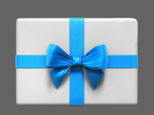 gift box ribbon Modello 3D