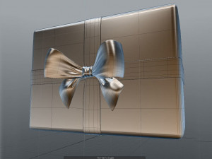 gift box ribbon Modèle 3D