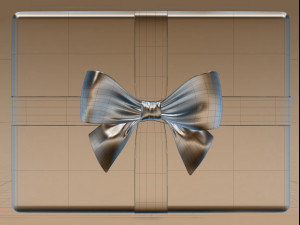 gift box ribbon Modèle 3D