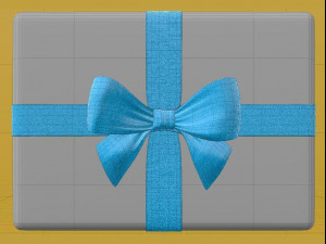 gift box ribbon Modèle 3D