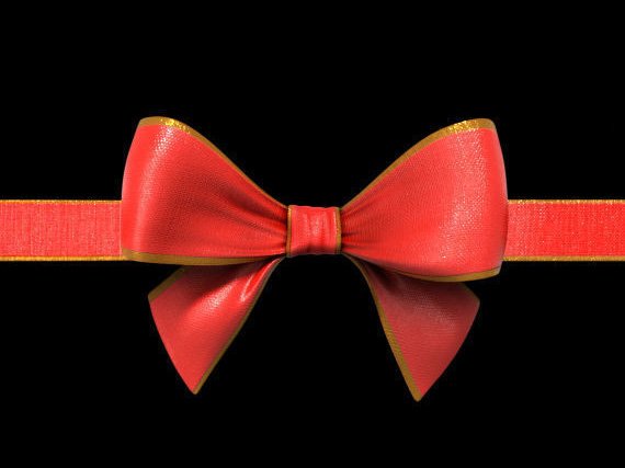 gift box ribbon 3D Model .c4d .max .obj .3ds .fbx .stl .blend 