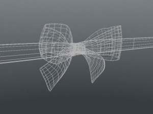 gift box ribbon 3D Model