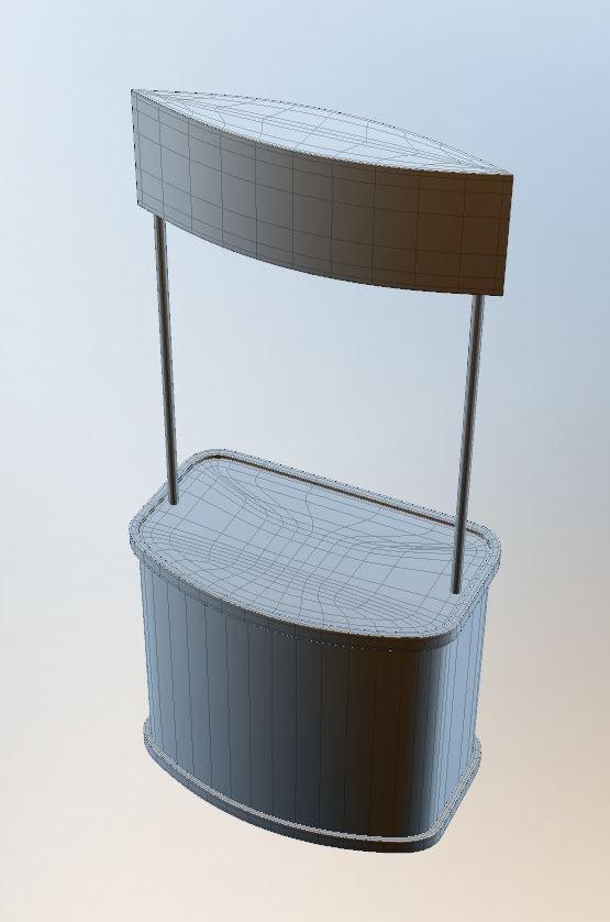 Modeling stand. Stand 3d model. Photo Stand 3d model.