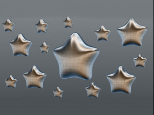 round stars 3D Model
