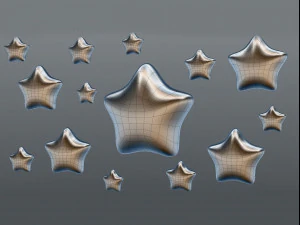 round stars 3D Model