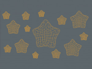 round stars 3D Model