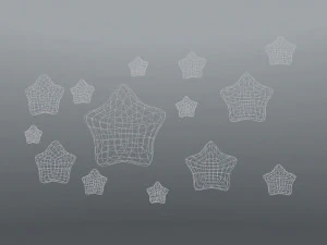 round stars 3D Model