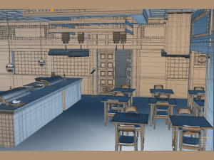 sushi bar 3D Модель