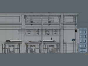 sushi bar 3D Модель