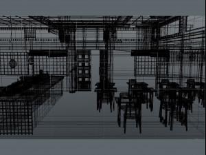 sushi bar 3D Модель