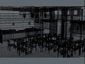 sushi bar 3D Model