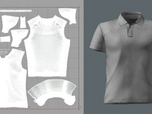 t-shirt polo 3D Model