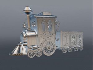 train 3Dモデル