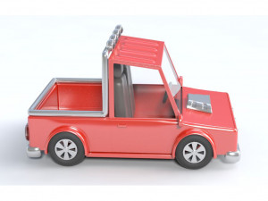 cartoon truck 3D Model