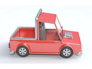 cartoon truck 3D Model