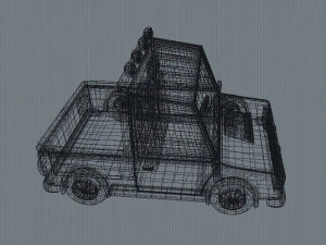 cartoon truck 3D Model