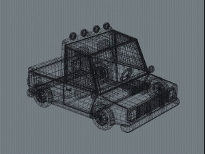 cartoon truck 3D Model