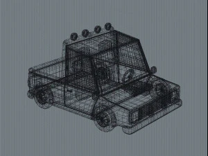 cartoon truck 3D Model