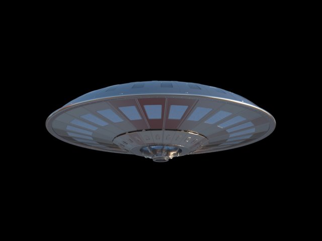 ufo spaceship 3D Model .c4d .max .obj .3ds .fbx .lwo .lw .lws