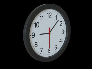 wall clock 3D 模型