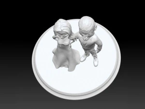 Wedding couple cake decor 3D Print Model