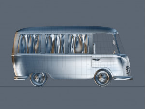 high quality cartoon van 3Dモデル