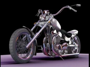 aangepaste motorfiets 3D Model