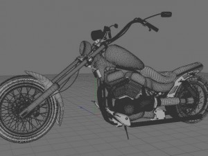 custom motorcycle 3D Model