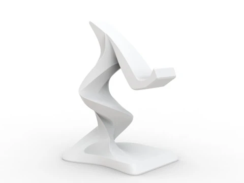 Twist Spiral Phone Stand - STL Ready to Print 3D print model 3D Model