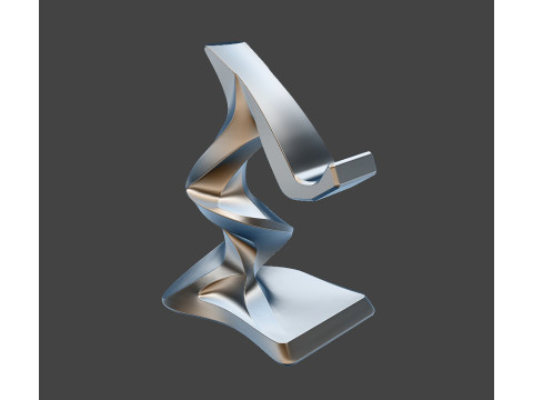 Twist Spiral Phone Stand - STL Ready to Print 3D print model 3D Model