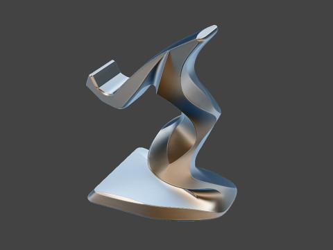 Twist Spiral Phone Stand - STL Ready to Print 3D print model 3D Model