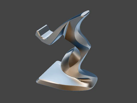 Twist Spiral Phone Stand - STL Ready to Print 3D print model 3D Model