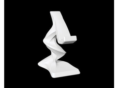 Twist Spiral Phone Stand - STL Ready to Print 3D print model 3D Model