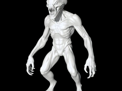 Alien Monster STL High-Detail Horror Creature for Resin or FDM 3D print model 3D Model