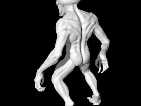 Alien Monster STL High-Detail Horror Creature for Resin or FDM 3D print model 3D Model