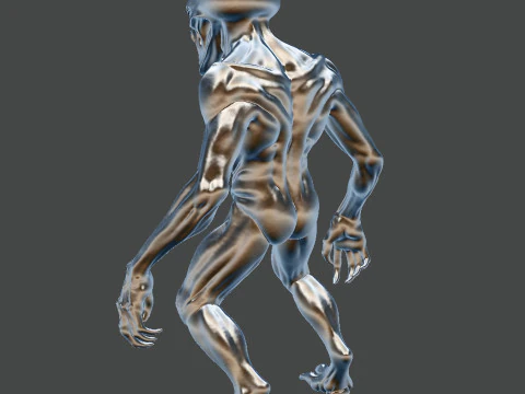 Alien Monster STL High-Detail Horror Creature for Resin or FDM 3D print model 3D Model