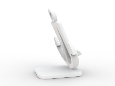 Nautical Anchor Phone Stand STL Ready to Print 3D print model 3D Model
