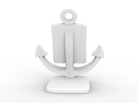 Supporto per telefono con ancoraggio nautico STL pronto per la stampa Modello di stampa 3D Modello 3D
