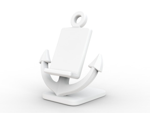 Nautical Anchor Phone Stand STL Ready to Print 3D print model 3D Model