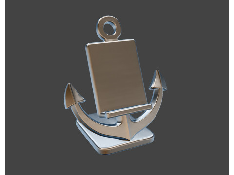Nautical Anchor Phone Stand STL Ready to Print 3D print model 3D Model