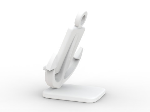 Nautical Anchor Phone Stand STL Ready to Print 3D print model 3D Model