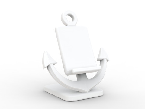 Nautical Anchor Phone Stand STL Ready to Print 3D print model 3D Model