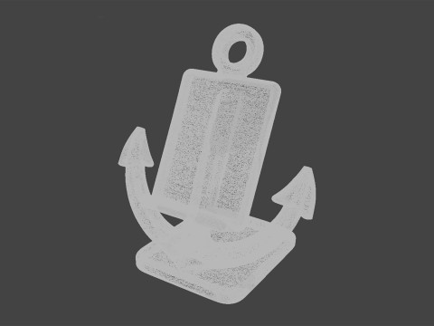 Nautical Anchor Phone Stand STL Ready to Print 3D print model 3D Model